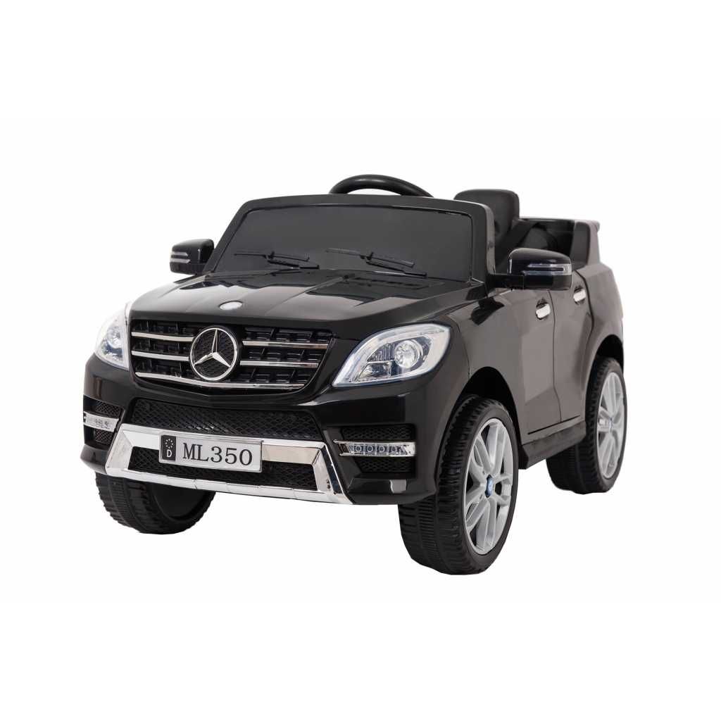 Masinuta electrica copii 1-5 Ani Mercedes ML Roti Moi,Scaun Piele Blk