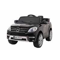 Masinuta electrica copii 1-5 Ani Mercedes ML Roti Moi,Scaun Piele Blk