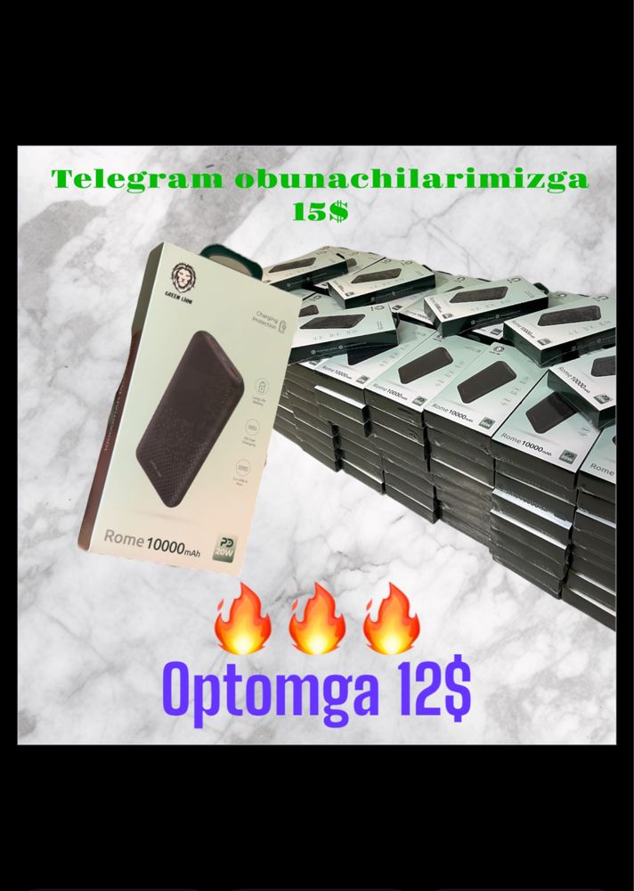 Green lion rome 20w 10.000mAH sifatli hamda garantiyali powerbank