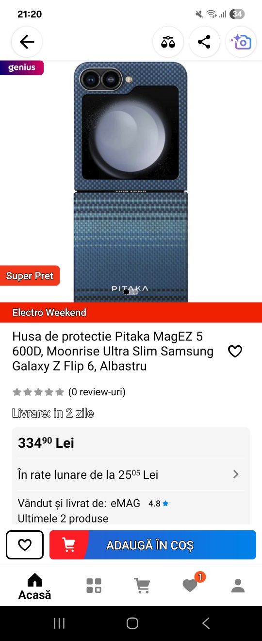 Husa Pitaka Samsung Flip 6 100% originala