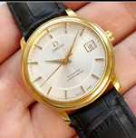 Золотые часы 750 пробы Omega De Ville Chron Avto. Швейцария. Оригинал