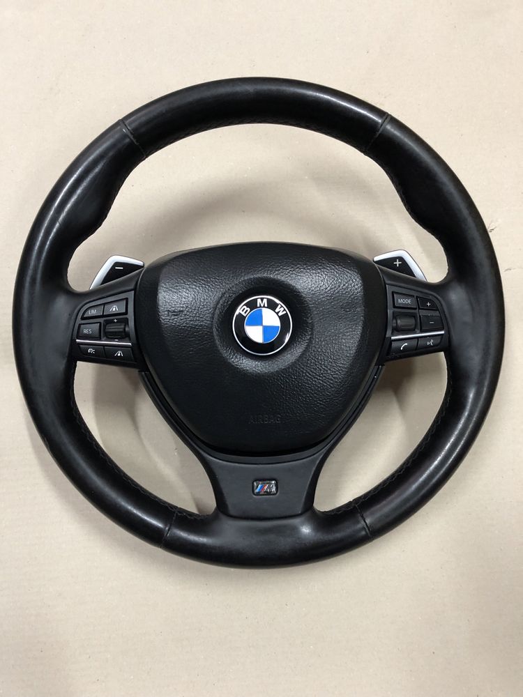 Volan M cu padele, line assist, vibratii + airbag - BMW F10, F06, F01