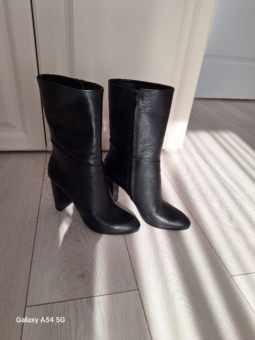 Cizme musette, piele, noi, masura 40