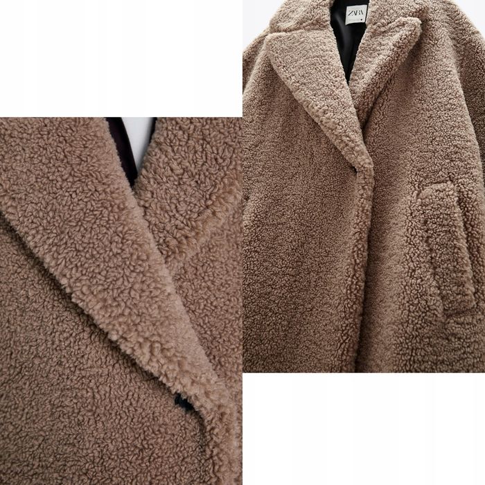 Palton blana Zara winter edition