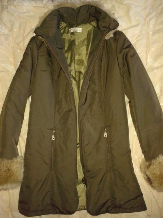 НОВО дамско оригинално яке ARTIGLI с естествен косъм