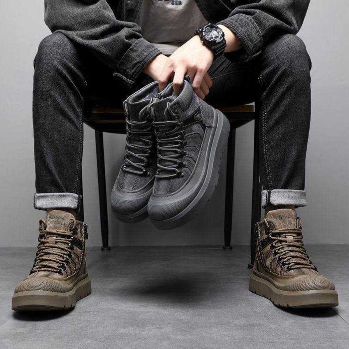 Теплые ботинки мужские зимние