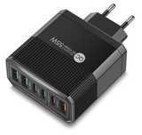 55W USB зарядно ,Бързо зареждане 6 порта Quick Charge 3.0