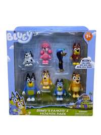 Set Figurine Bluey si prietenii: Chilly, Bandit, Rusty, Bluey, Bingo,