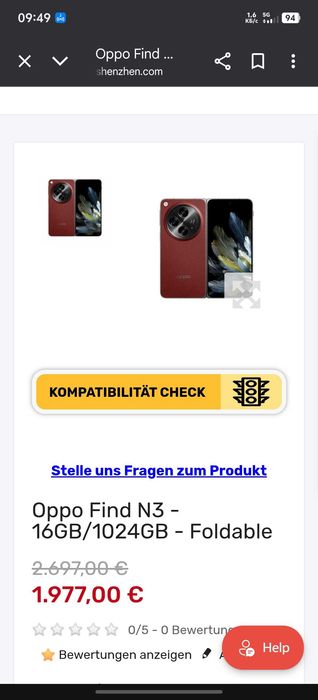 Oppo Find N3 Fold 16/1TB червен Apex Edition