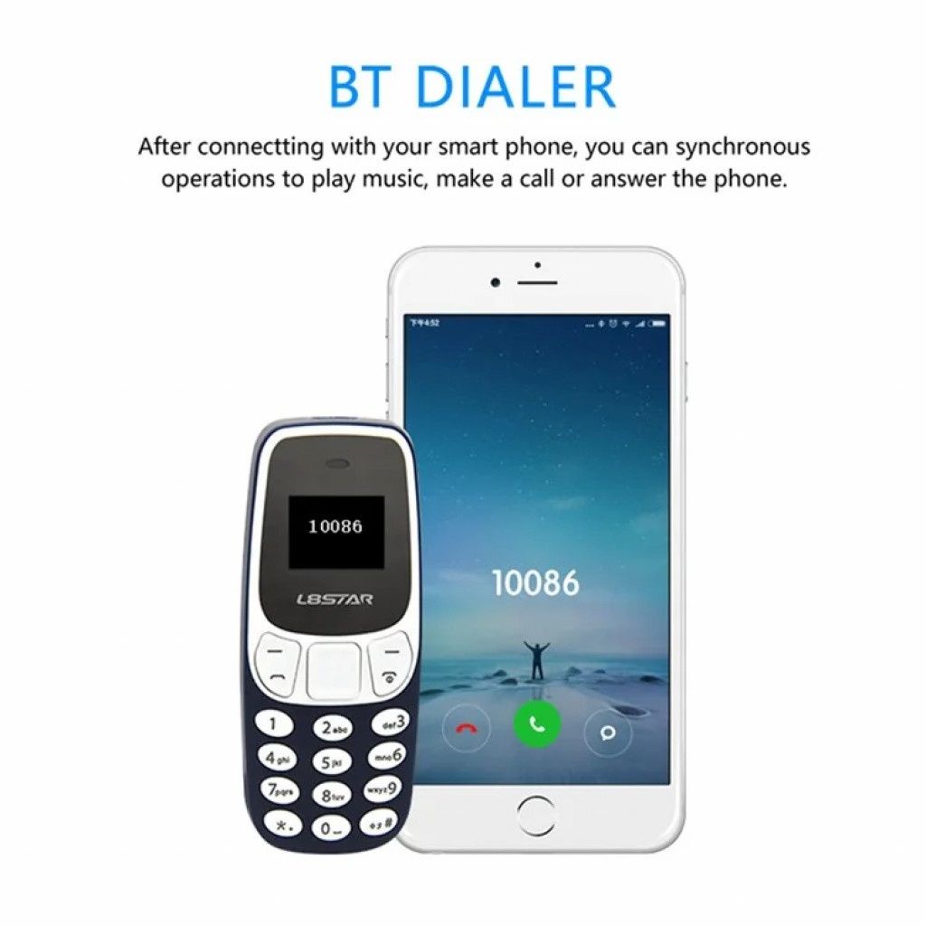 L8STAR BM10 Dual SIM Bluetooth-compatible Mini Bar Phone 2G GSM 0.66 I