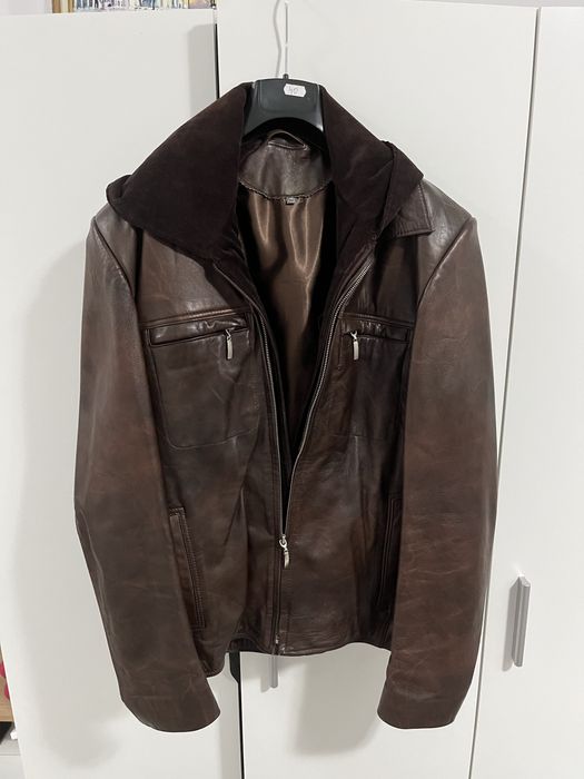 Geaca din piele marimea M barbateasca