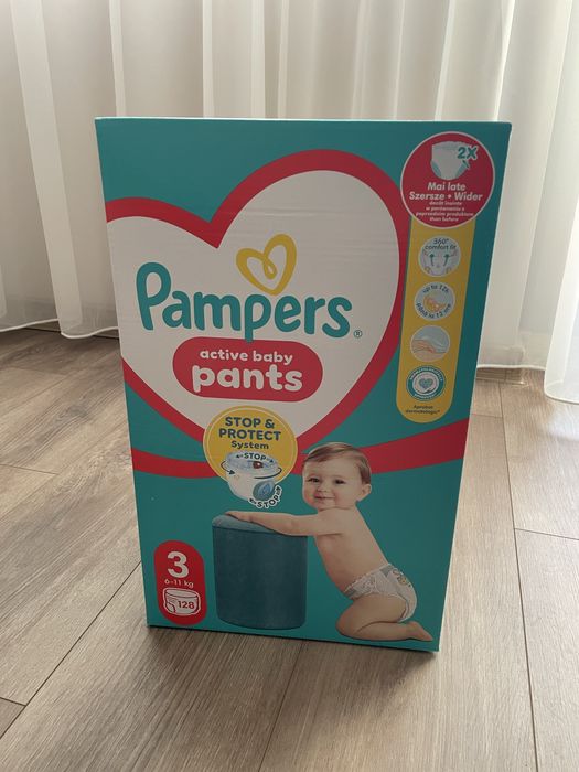 Пмаперси - Pampers active baby pants 3, 6-11kg, 128 бр
