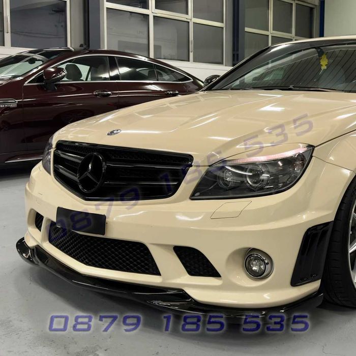 Тунинг спойлер лип предна броня Mercedes W204 C63 AMG Pre-Facelift