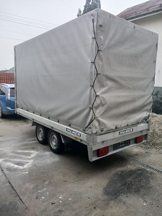 Remorca auto axa dubla humer