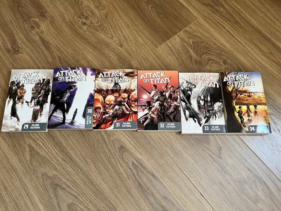 Манга- Chainsaw man, Attack in titan, Jojo тн.