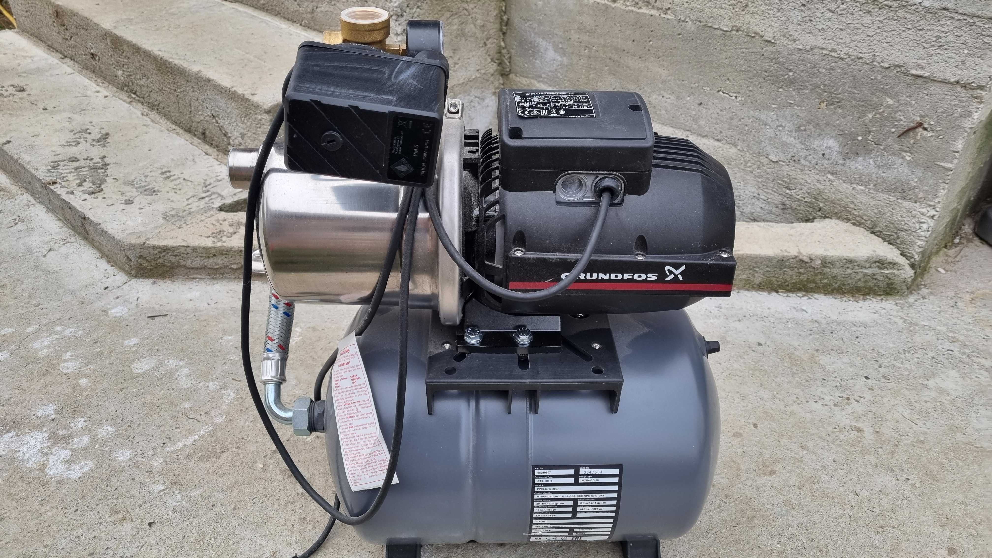 Hidrofor Grundfos model PWB-GFS-20LH