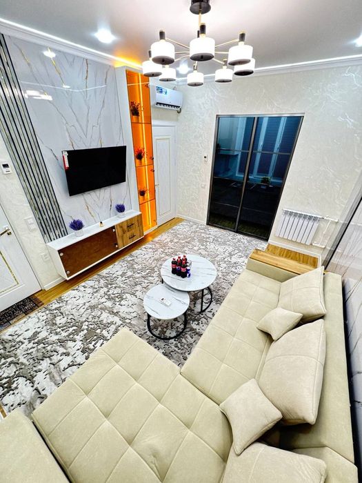 Чиланзар 2 квартал 1в2 новый Евро ремонт с Мебелью и техникой