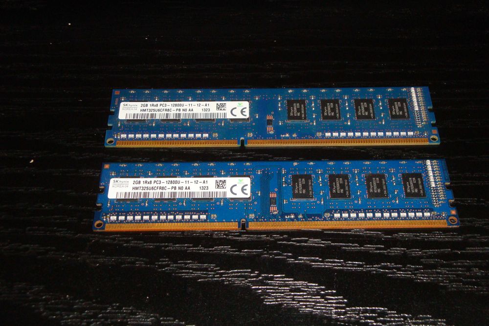 memorie ram ddr3 4gb dual ch ( 2x 2GB ) PC3 12800 Hynix
