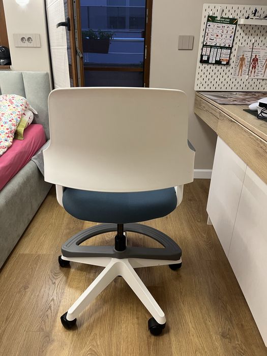 Ученически стол,сиво син