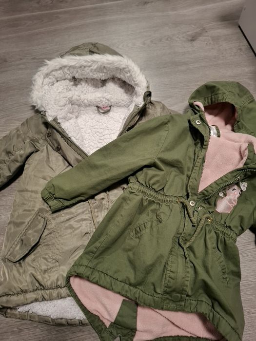 Лот парки зимни якета 98 размер момиче