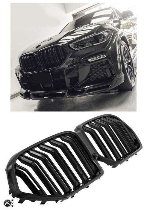 Grila fata BMW X6 G06 11/2018-UP DUBLE BAR import Germania