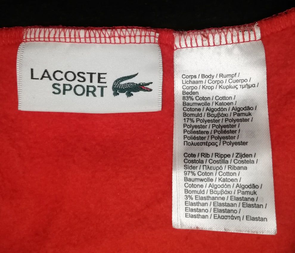 Lacoste Sport Two Tone Fleece Sweatshirt оригинално горнище XS памук