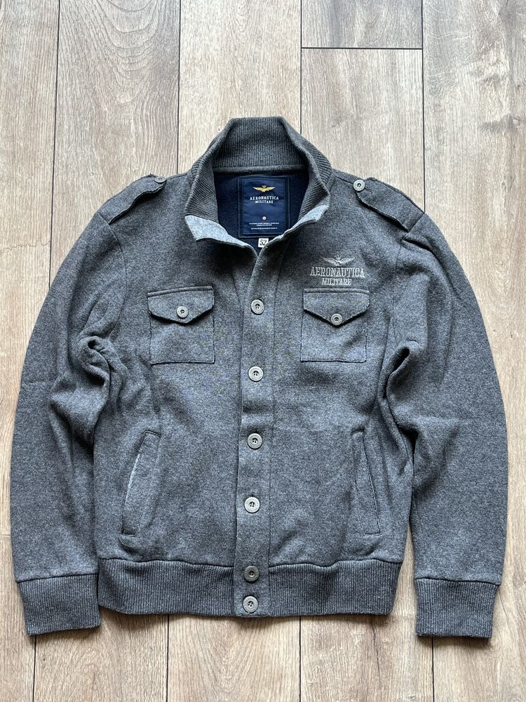 Aeronautica Militare : Wool Jacket - Вълнено яке/жилетка 52/Л Оригинал