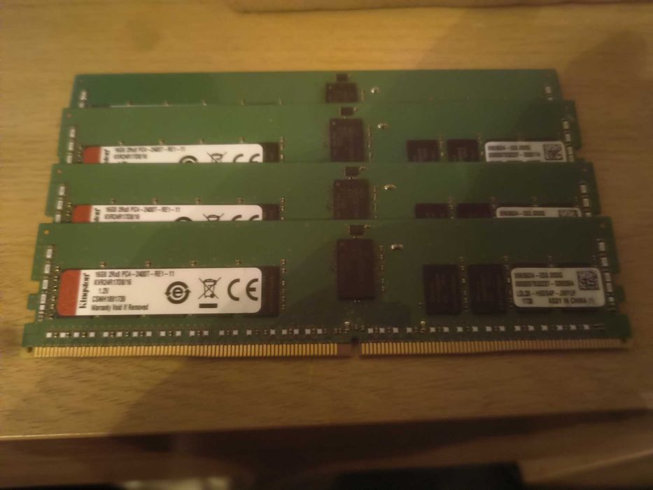 Kit 4x RAM server Kingston 16GB DDR4 ECC REG 2400MHz – 64GB total