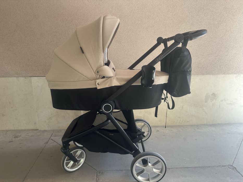 Бебешка количка Chipolino Линеа 3в1, макадамия