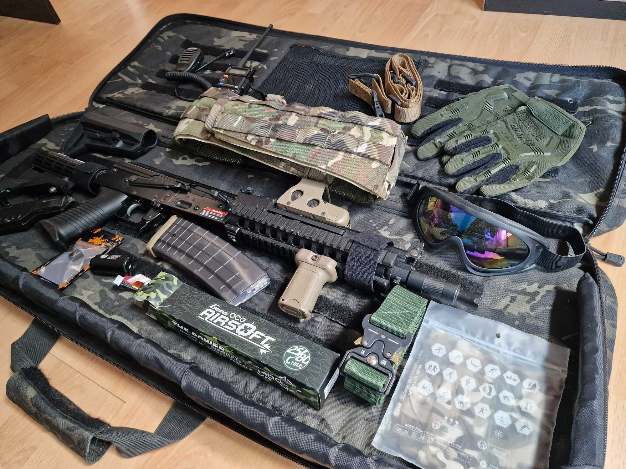 Set full metal tactical AK47 de la Arcturus ready to play airsoft