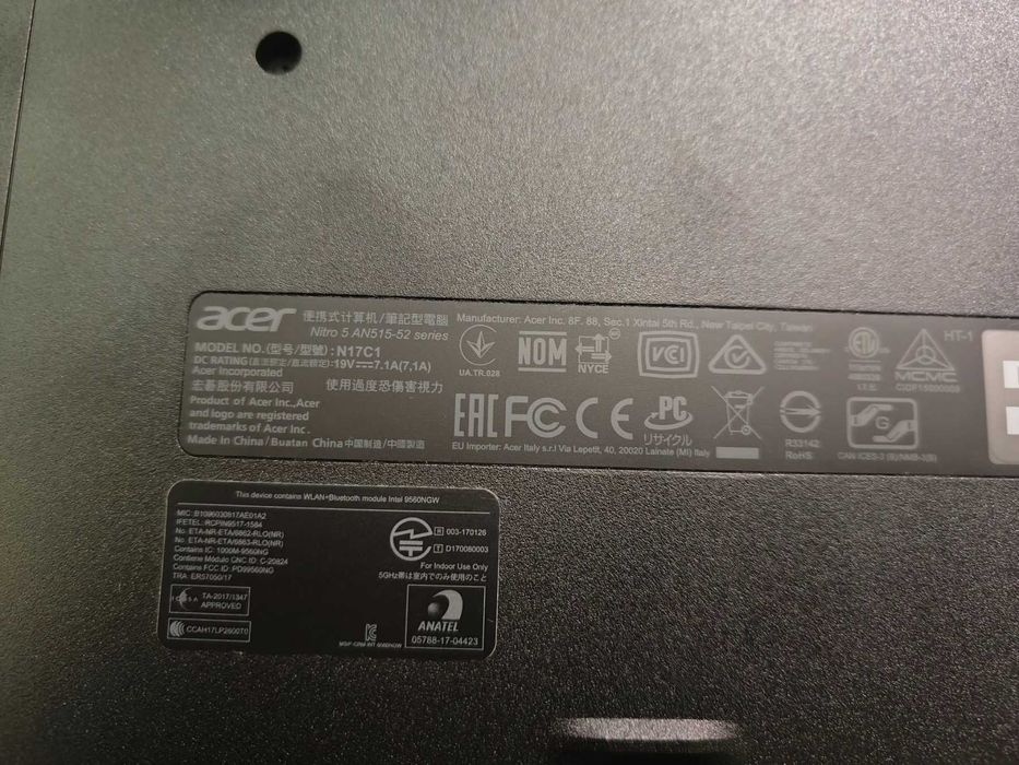 Лаптоп Acer Nitro 5 gaming 32GB RAM / NVMe / NVIDIA 4GB / Laptop