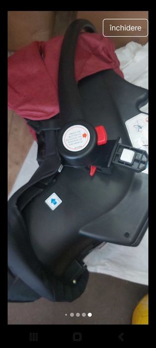 Scoica NOUA pwntru bebeluș Hopi fără eticheta culoare vișiniu cu negru