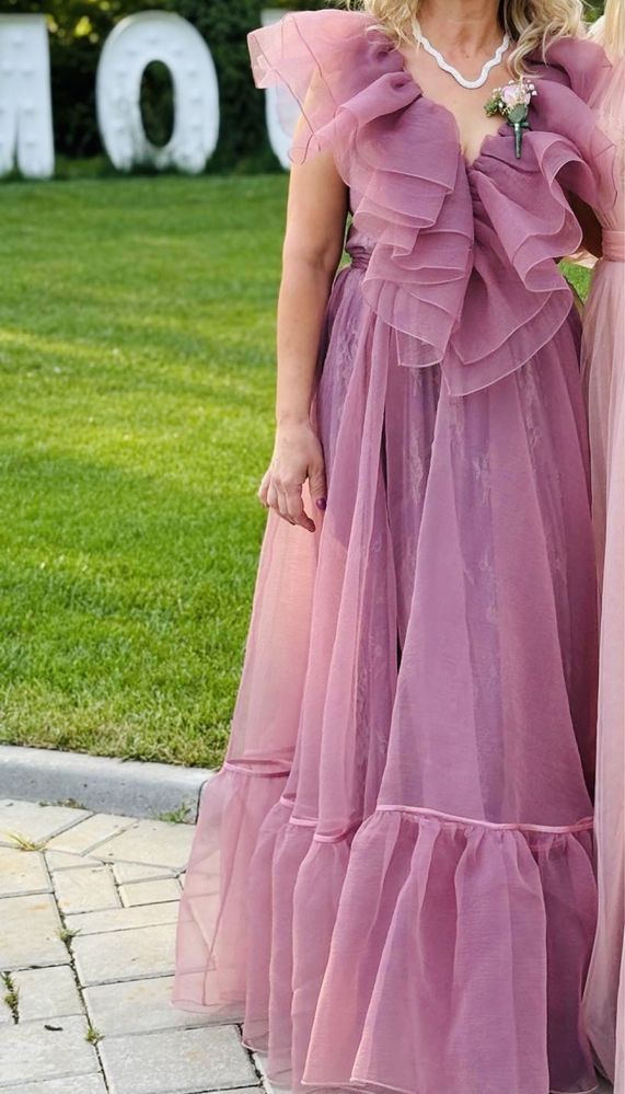 Rochie ocazie din organza Clara Rotescu