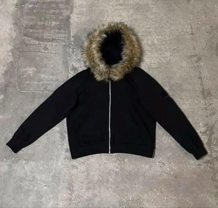 зип худи с мехом Jaded london