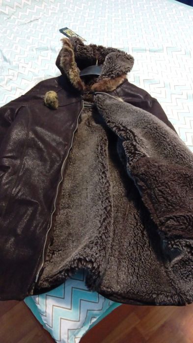 Cojoc dama din piele,îmblănita pe interior