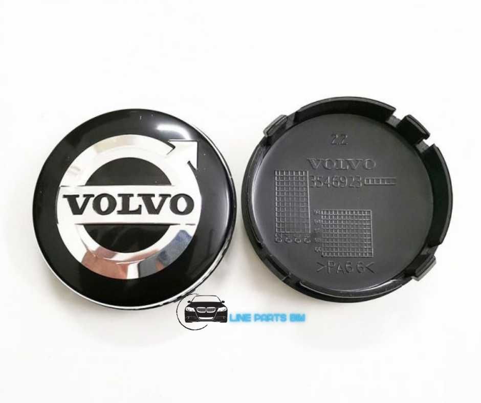 Capace Roti Sigle Embleme Jante Volvo 64mm Albastru / Negru / Argintiu