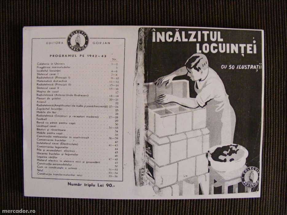 incalzirea locuintei cu sobe 1942