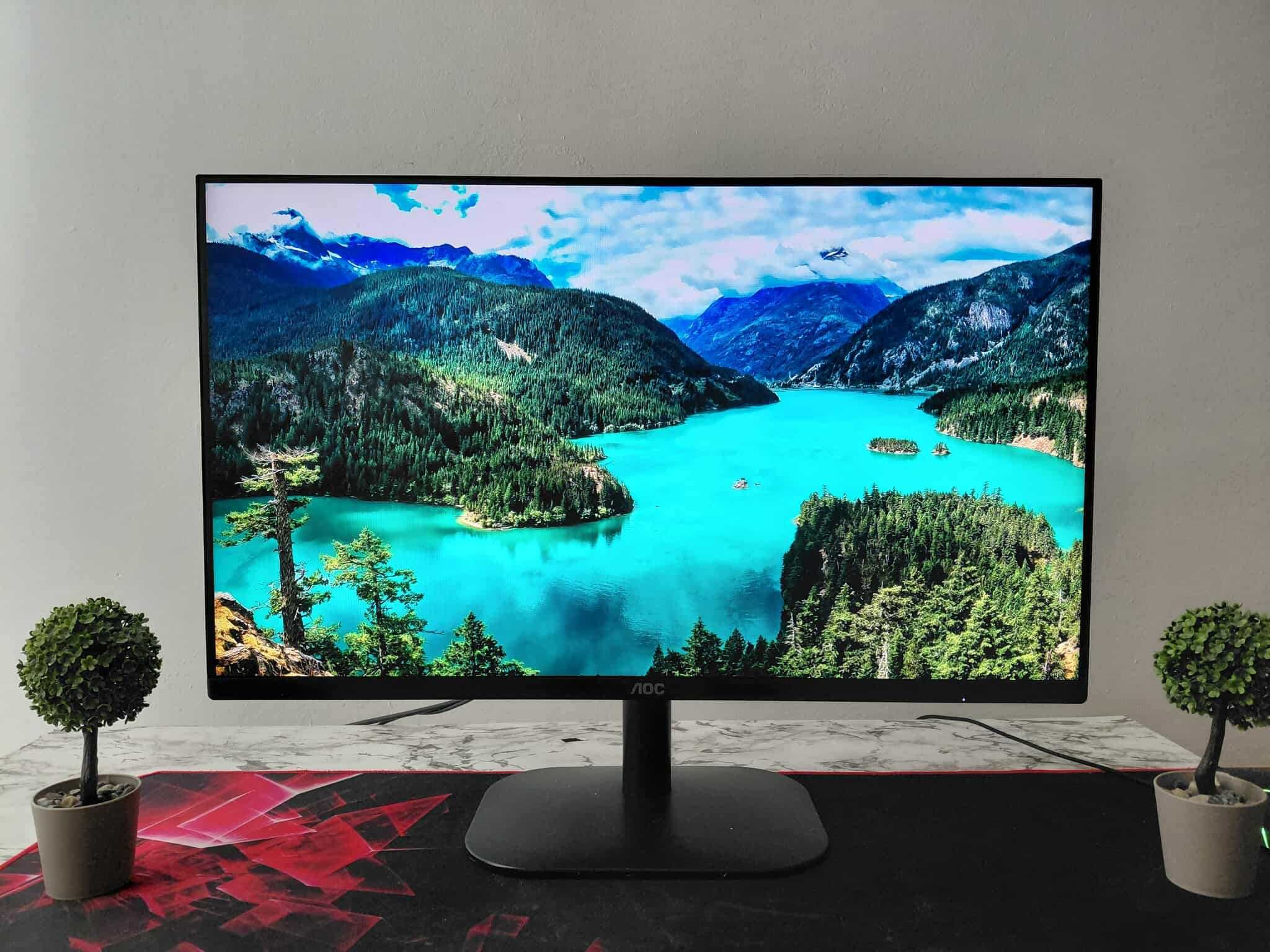 Монитор AOC 27", VA, Full HD, 75Hz, 4ms, HDMI, Vesa, Черен, 27B2QAM