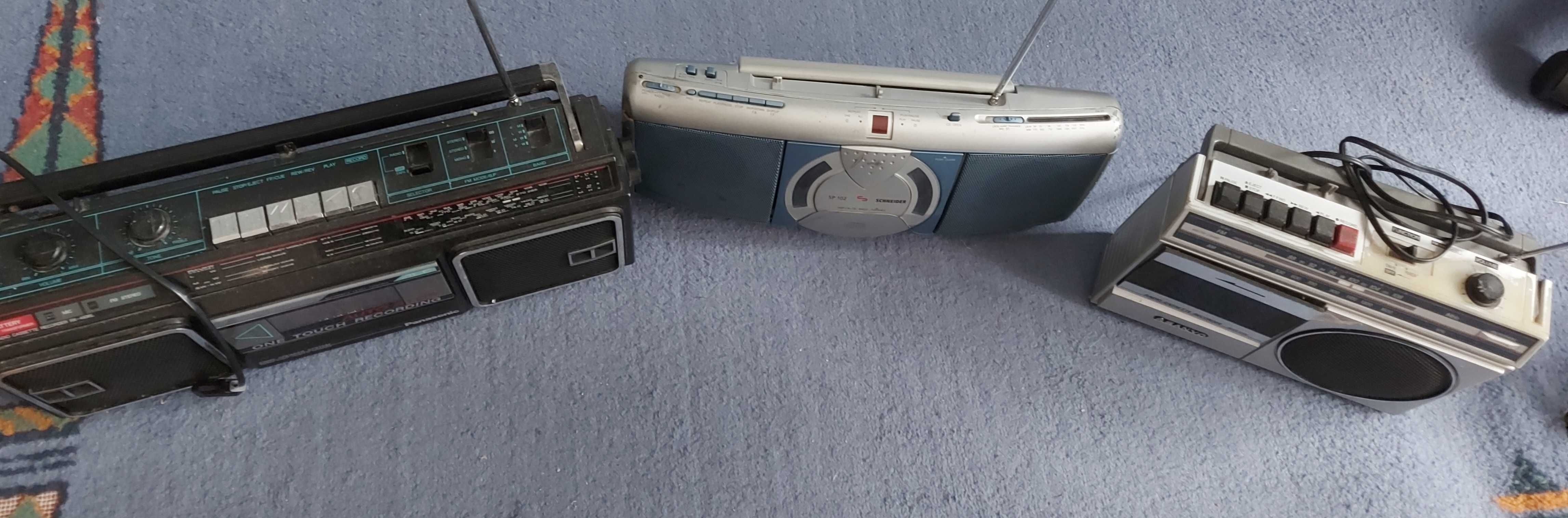 Radio cd Schneider si radiocasetofon Panasonic