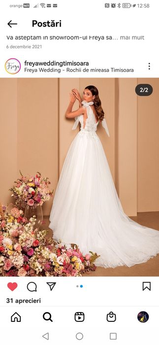 Rochie de mireasa superba