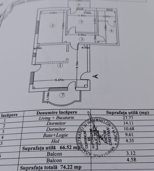Apartament 3 camere  in vila