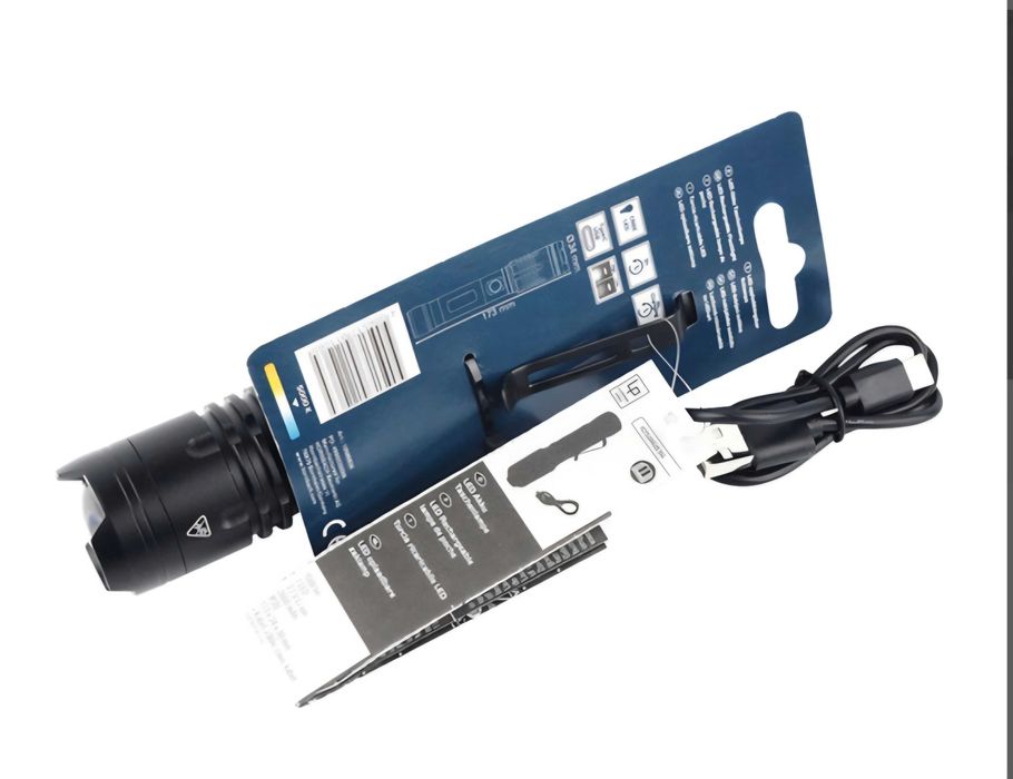 LUMAK PRO LED акумулаторен фенер 1500 lm 5000 K студено бяла светлина