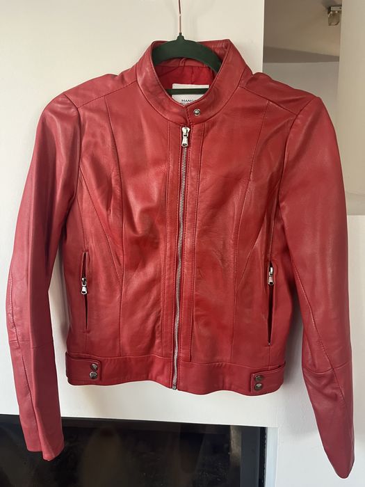 Geaca de piele Mango mărime S