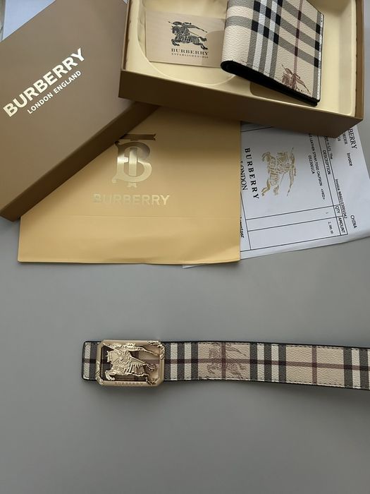 Burberry колан и портфейл