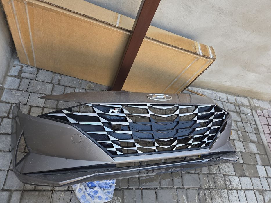 Бампер от хундай елантра 2023 года оригинал