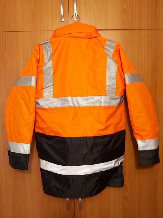 Geacă + pelerină impermeabile reflectorizante cu mâneci detașabile