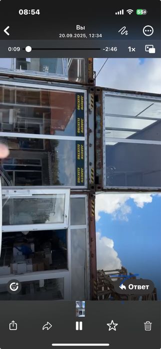 Контейнер в строительном базаре (бутик), утепленный,