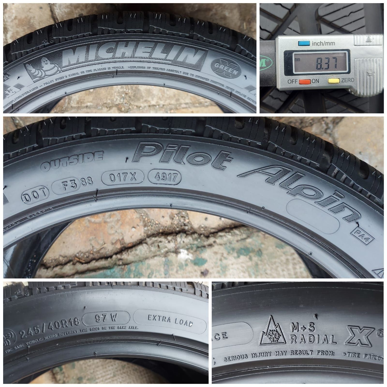 O bucată 255/245 40 R18 M+S iarnă - una Pirelli Continental Michelin