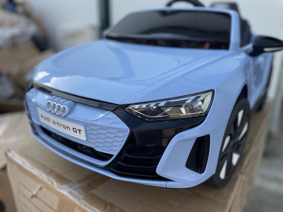 Masinuta electrica copii Audi E-tron GT Blue 70W scaun piele roti eva
