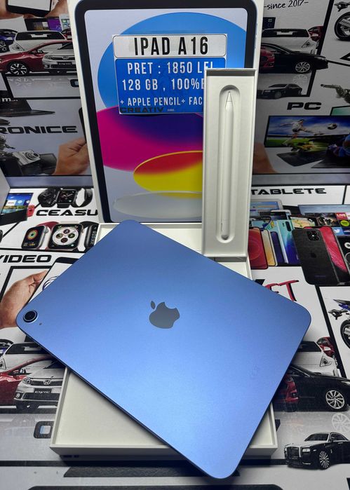 IPAD A16 128 GB / 100% BAT / APPLE PENCIL / FACTURA / CreativAmanet